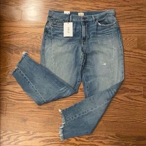 Raw hem jeans. New with tags